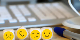 A keyboard with emoticons