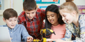 These students with robotics in the classroom demonstrate the importance of STEM resources.